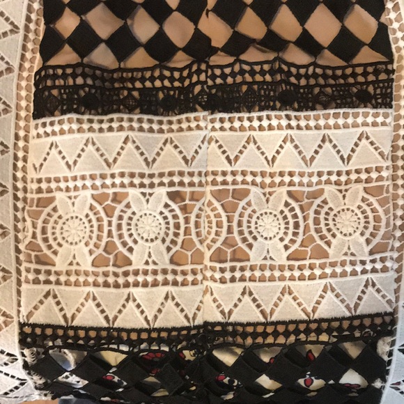 Endless rose black, white, and beige/nude dress. - Picture 6 of 6